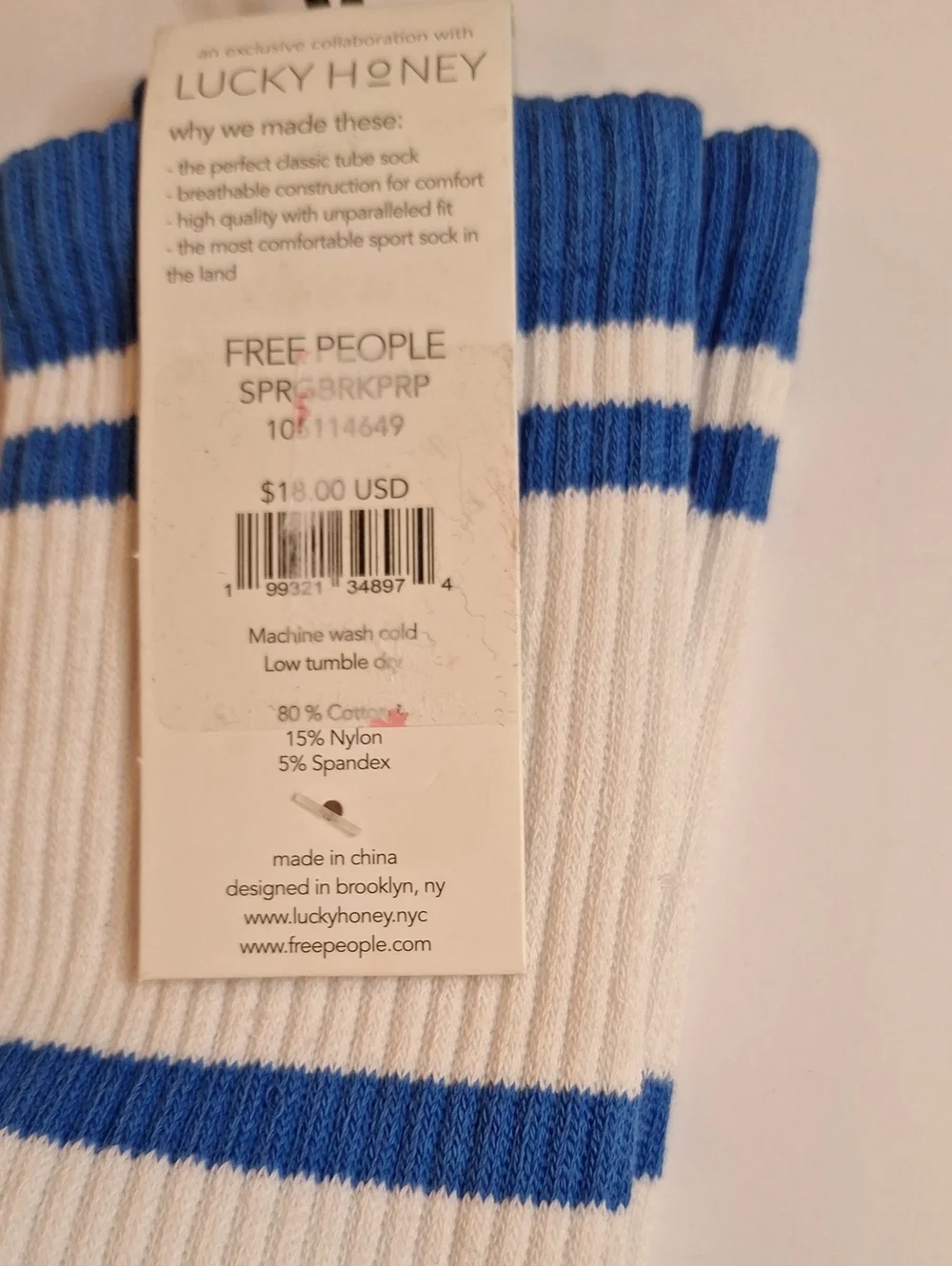 NWT Free People Tube Socks